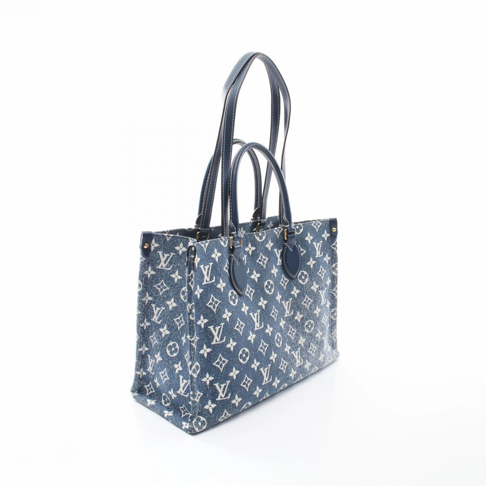 Louis Vuitton blue Navy blue Leather Tote Bag (Pre-Owned)