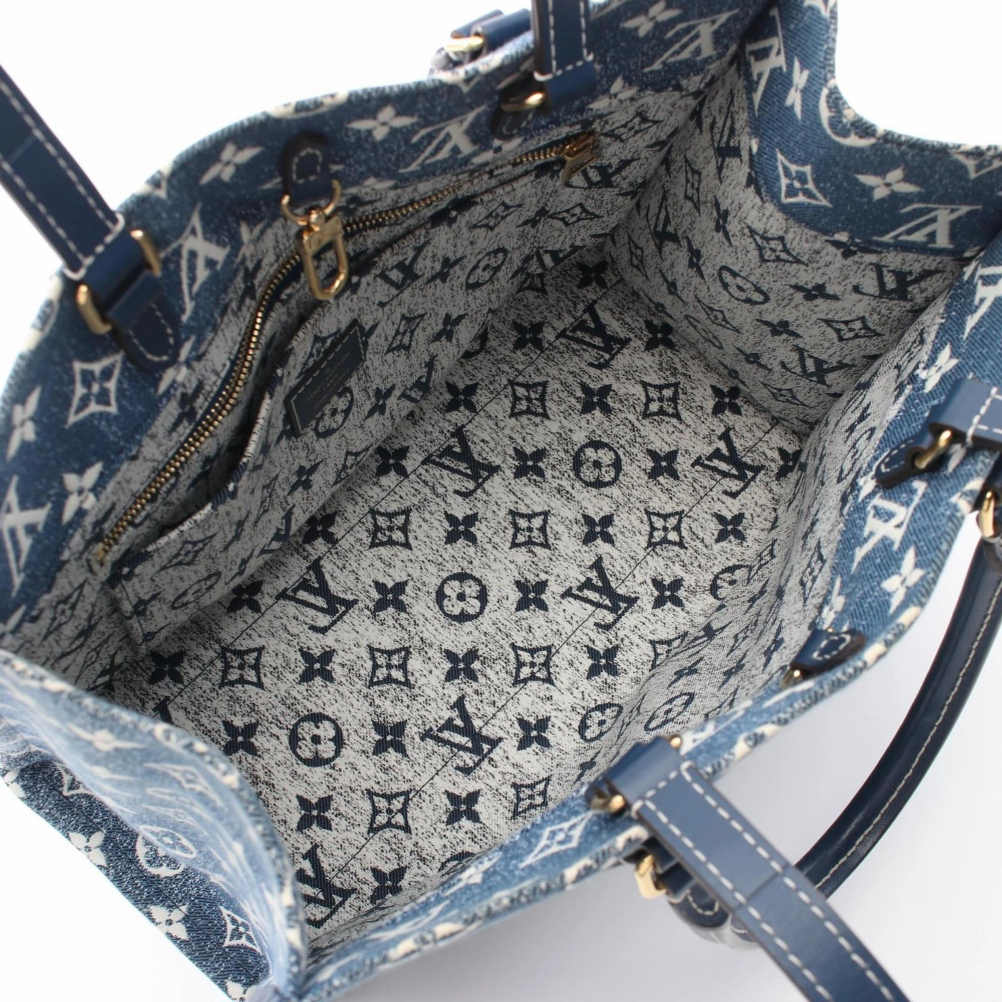 Louis Vuitton blue Navy blue Leather Tote Bag (Pre-Owned)