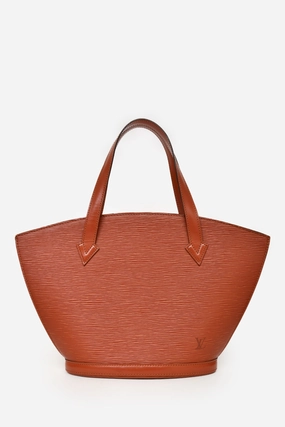 Louis Vuitton Brown Epi Leather 'Saint Jacques' Top Handle Bag