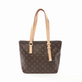 Louis Vuitton Coated Canvas Leather Tote Bag (Pre-Owned)