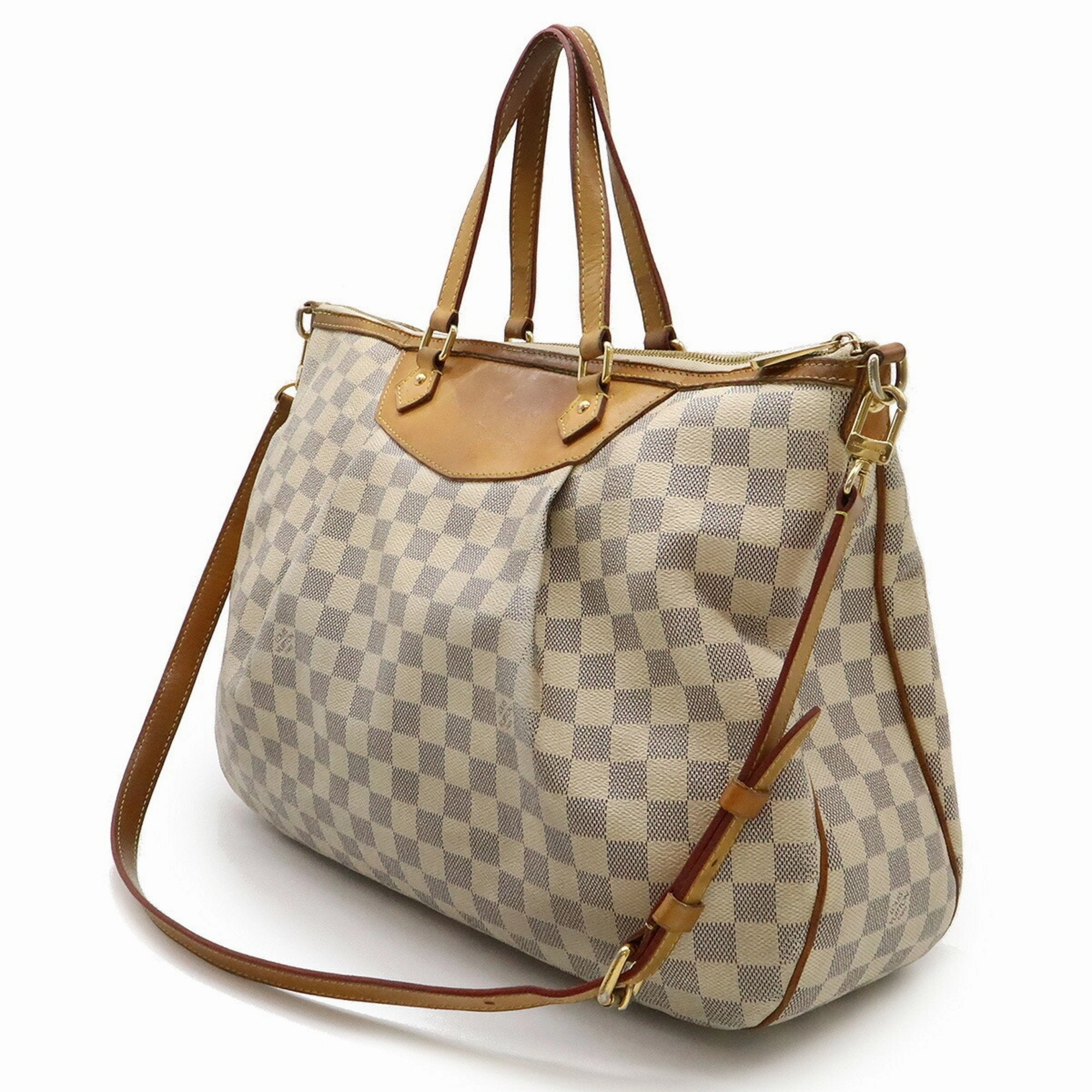 Louis Vuitton Damier Azur Pvc Shoulder Bag Tote Bag (Pre-Owned)