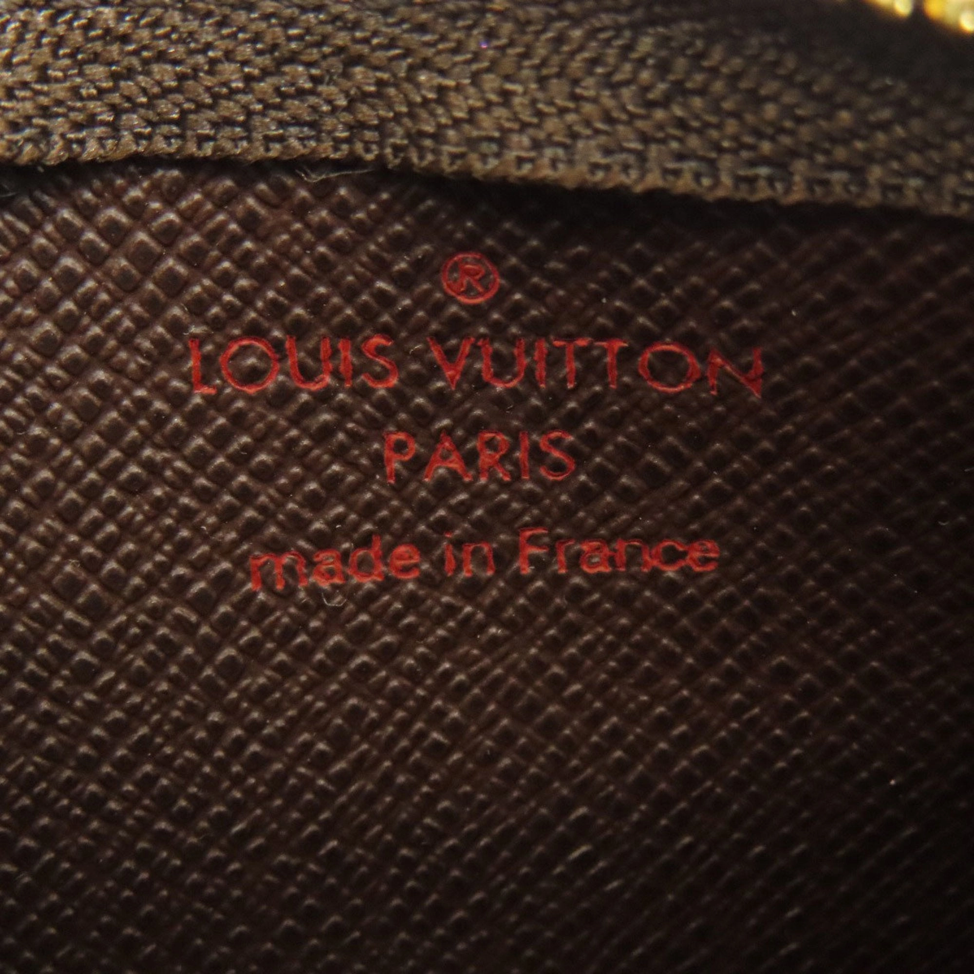 Louis Vuitton Damier Canvas Ebene Damier Canvas Coin Purse/Coin Case (Pre-Owned)