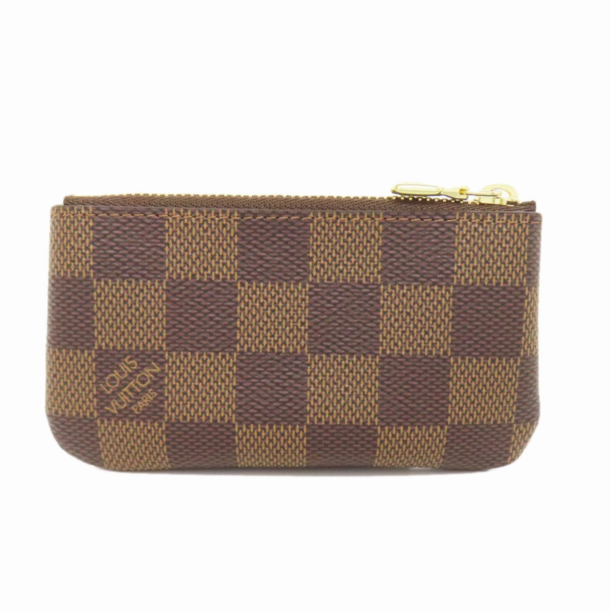Louis Vuitton Damier Canvas Ebene Damier Canvas Coin Purse/Coin Case (Pre-Owned)