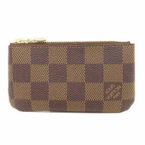 Louis Vuitton Damier Canvas Ebene Damier Canvas Coin Purse/Coin Case (Pre-Owned)