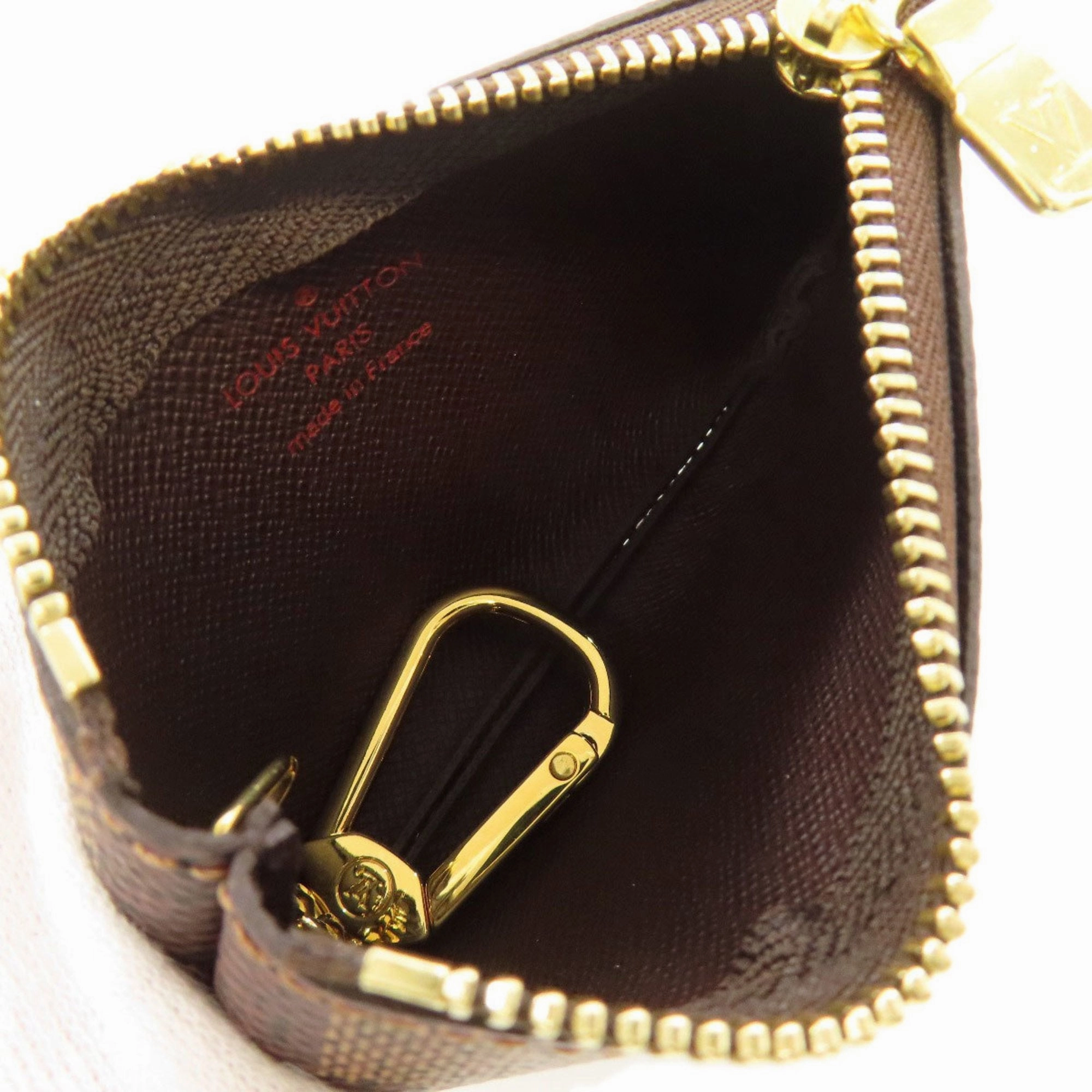 Louis Vuitton Damier Canvas Ebene Damier Canvas Coin Purse/Coin Case (Pre-Owned)