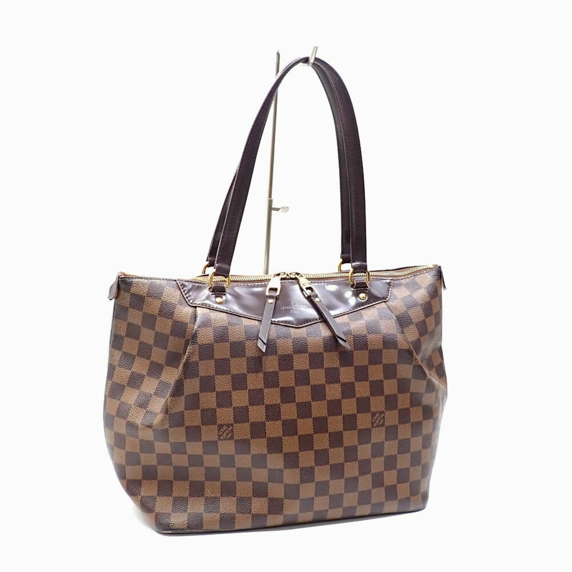 Louis Vuitton Damier Canvas Ebene Damier Canvas Tote Bag (Pre-Owned)