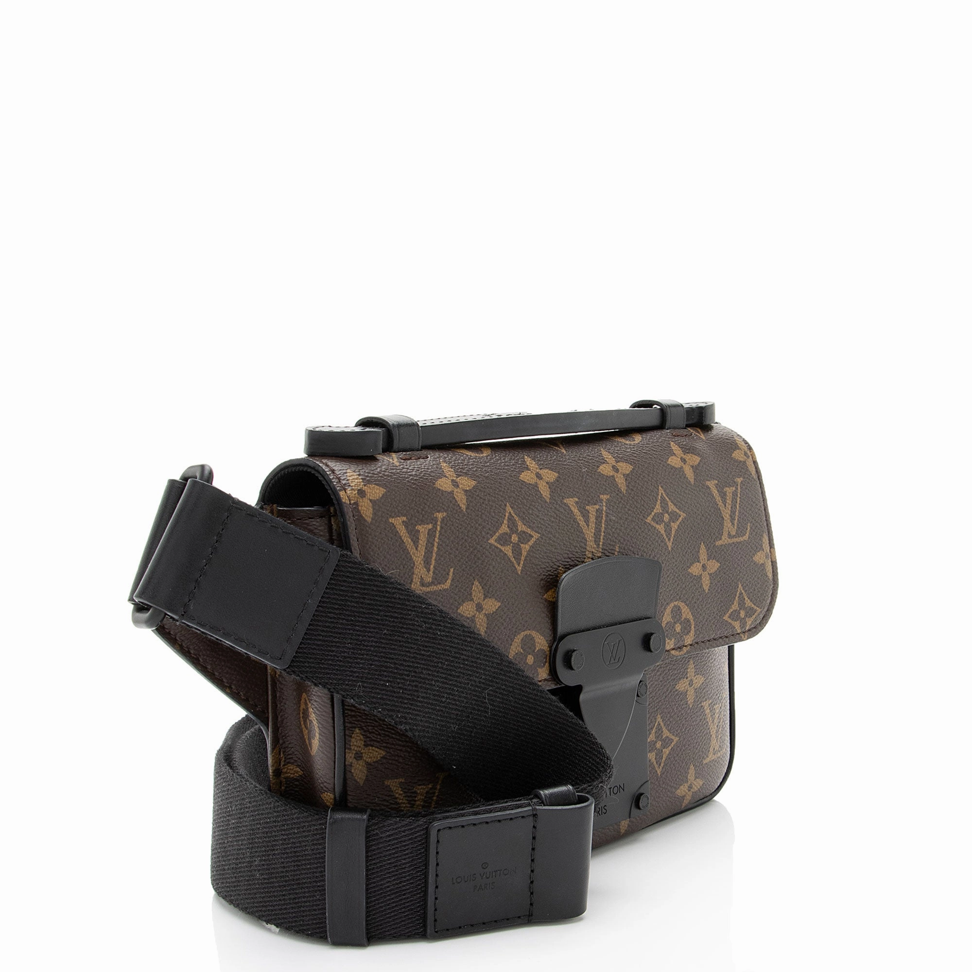 Louis Vuitton Monogram Canvas Macassar S Lock Sling Bag