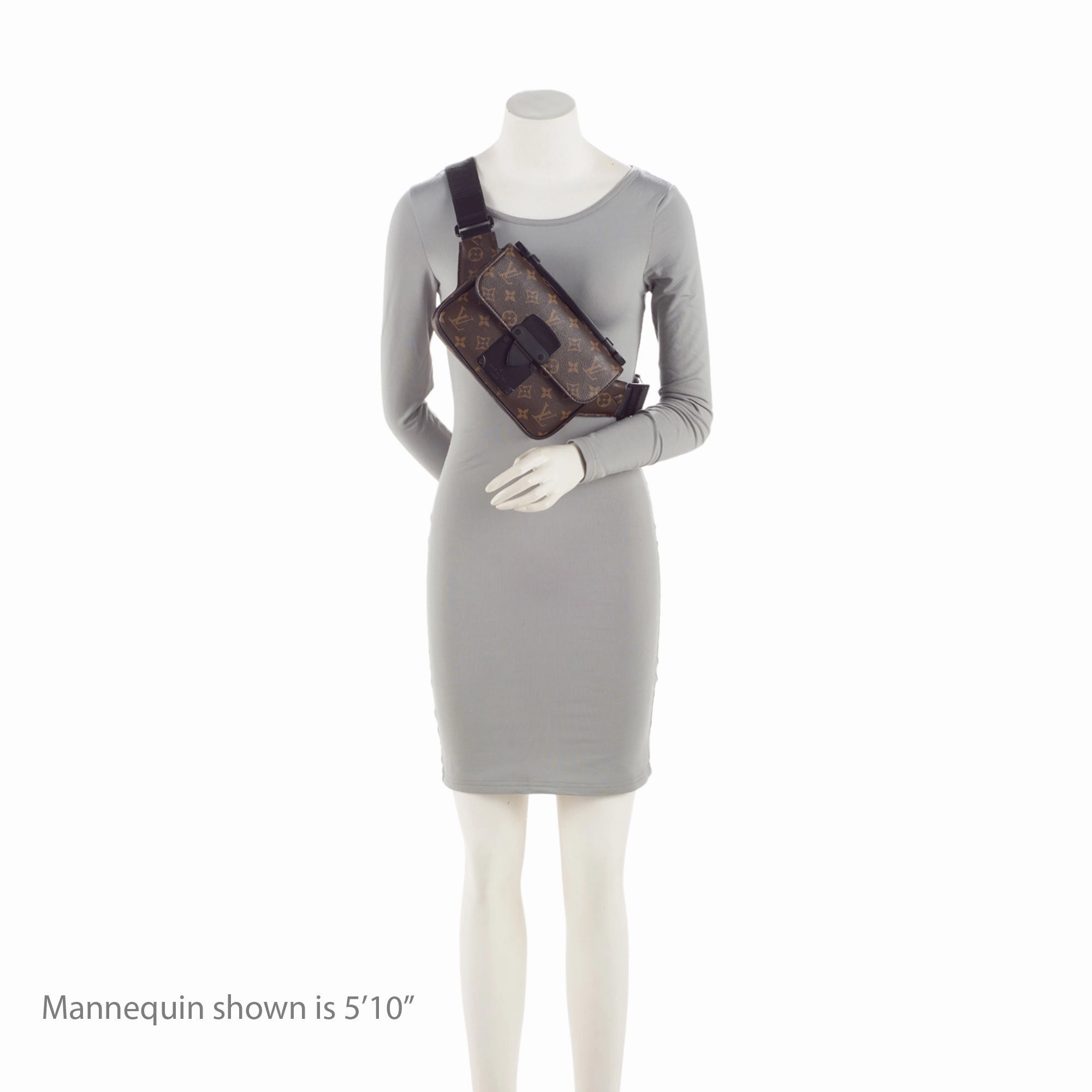 Louis Vuitton Monogram Canvas Macassar S Lock Sling Bag
