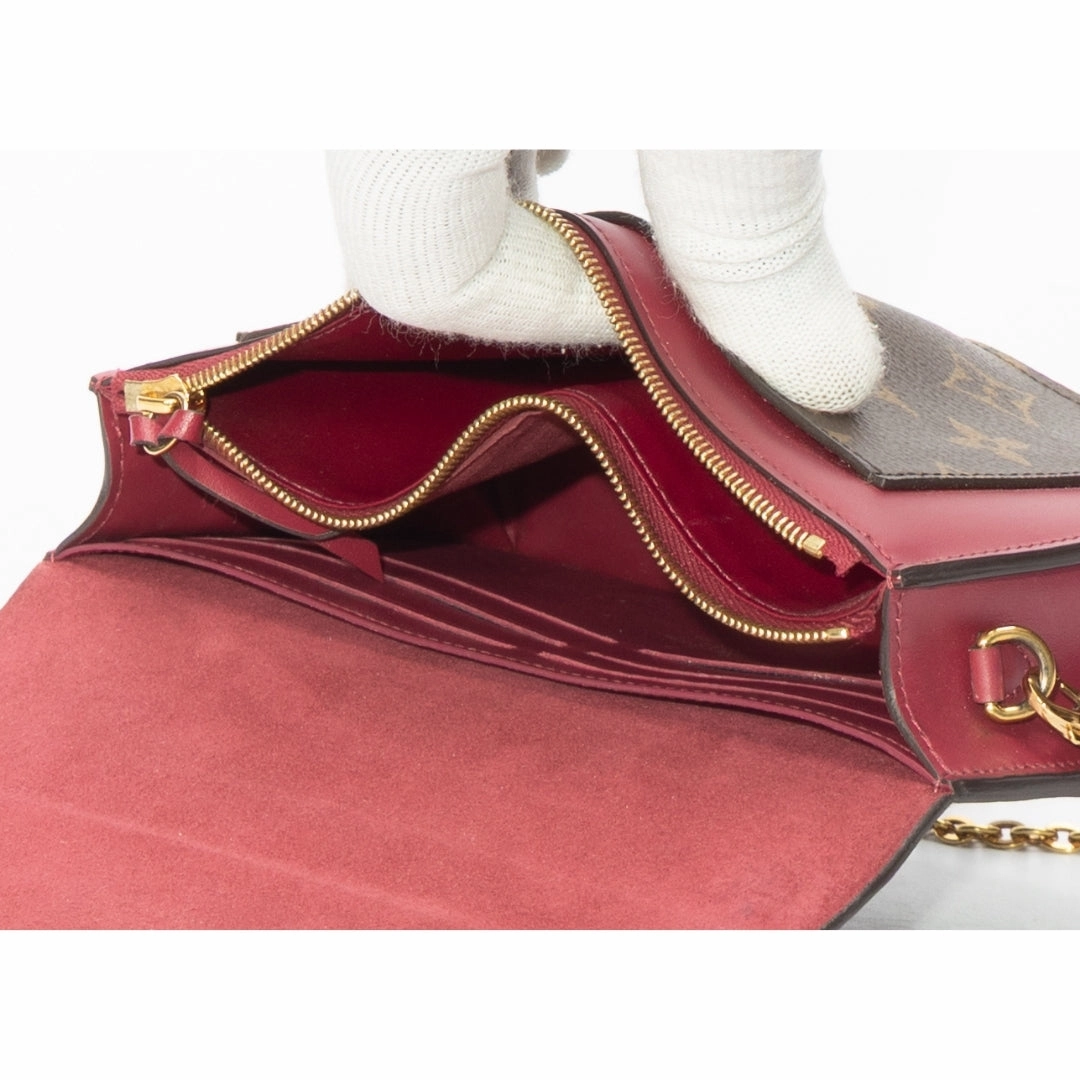 Louis Vuitton Monogram Flore Chain Wallet