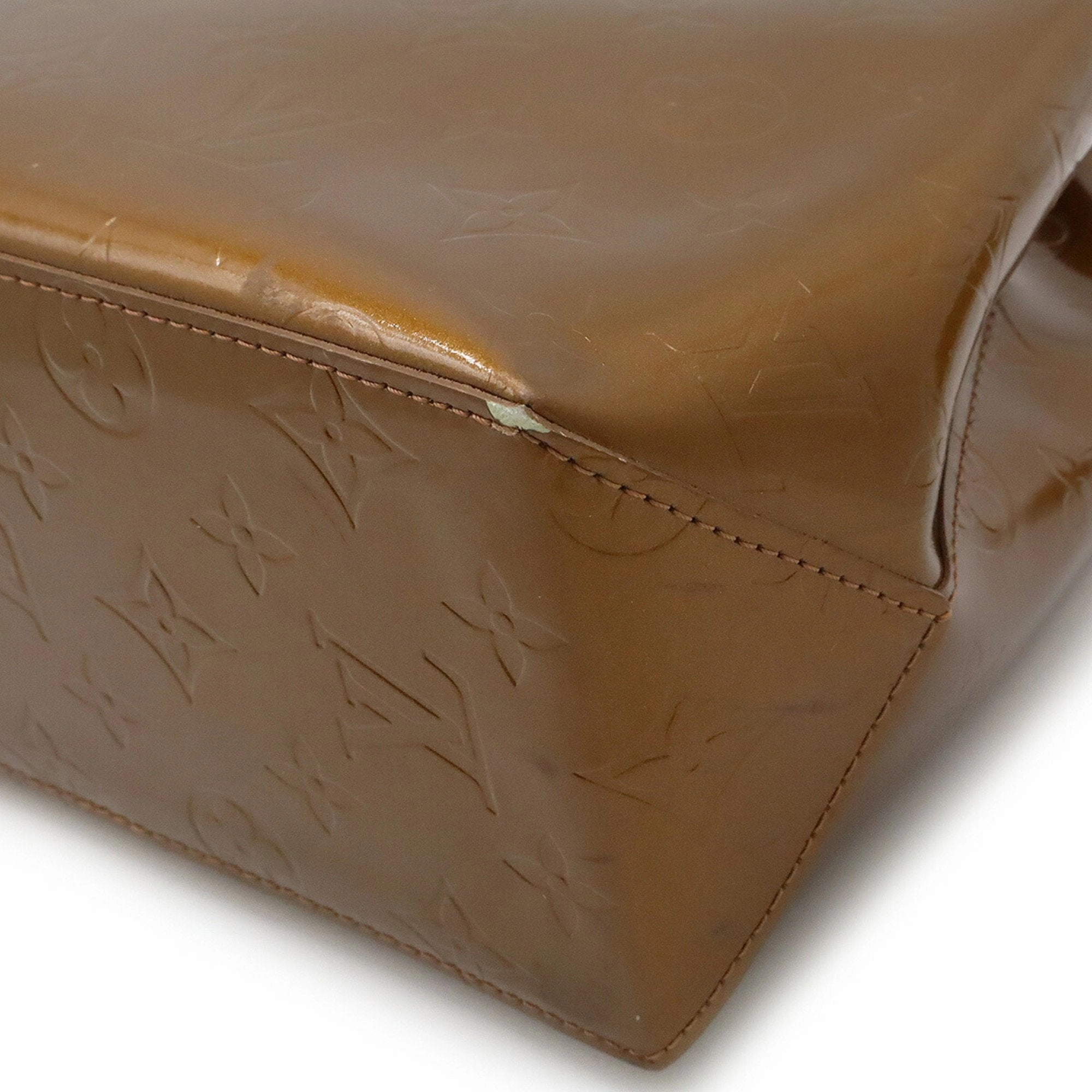 Louis Vuitton Monogram Vernis gold Handbag Tote Bag (Pre-Owned)