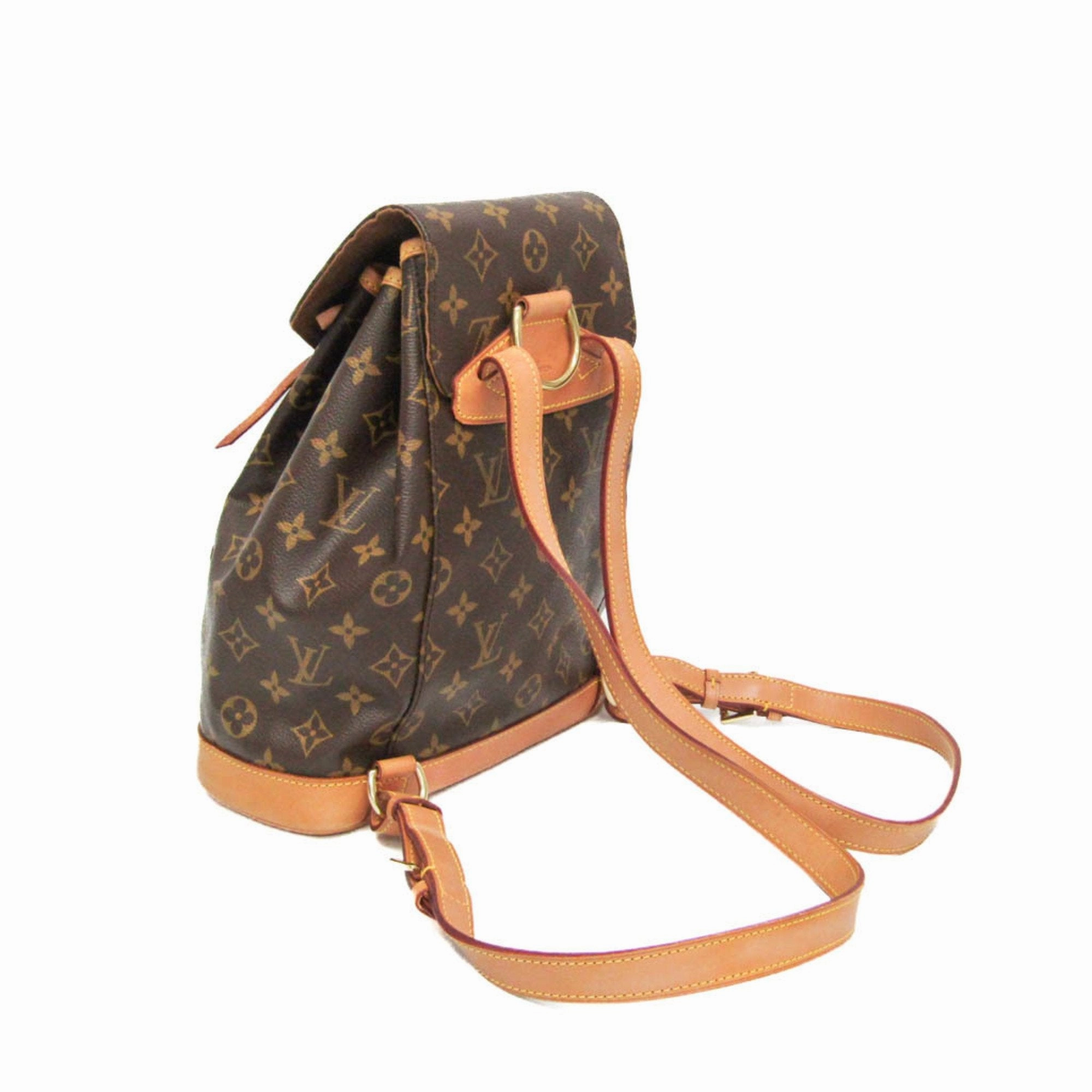 Louis Vuitton Montsouris Mm Canvas Backpack Bag (Pre-Owned)