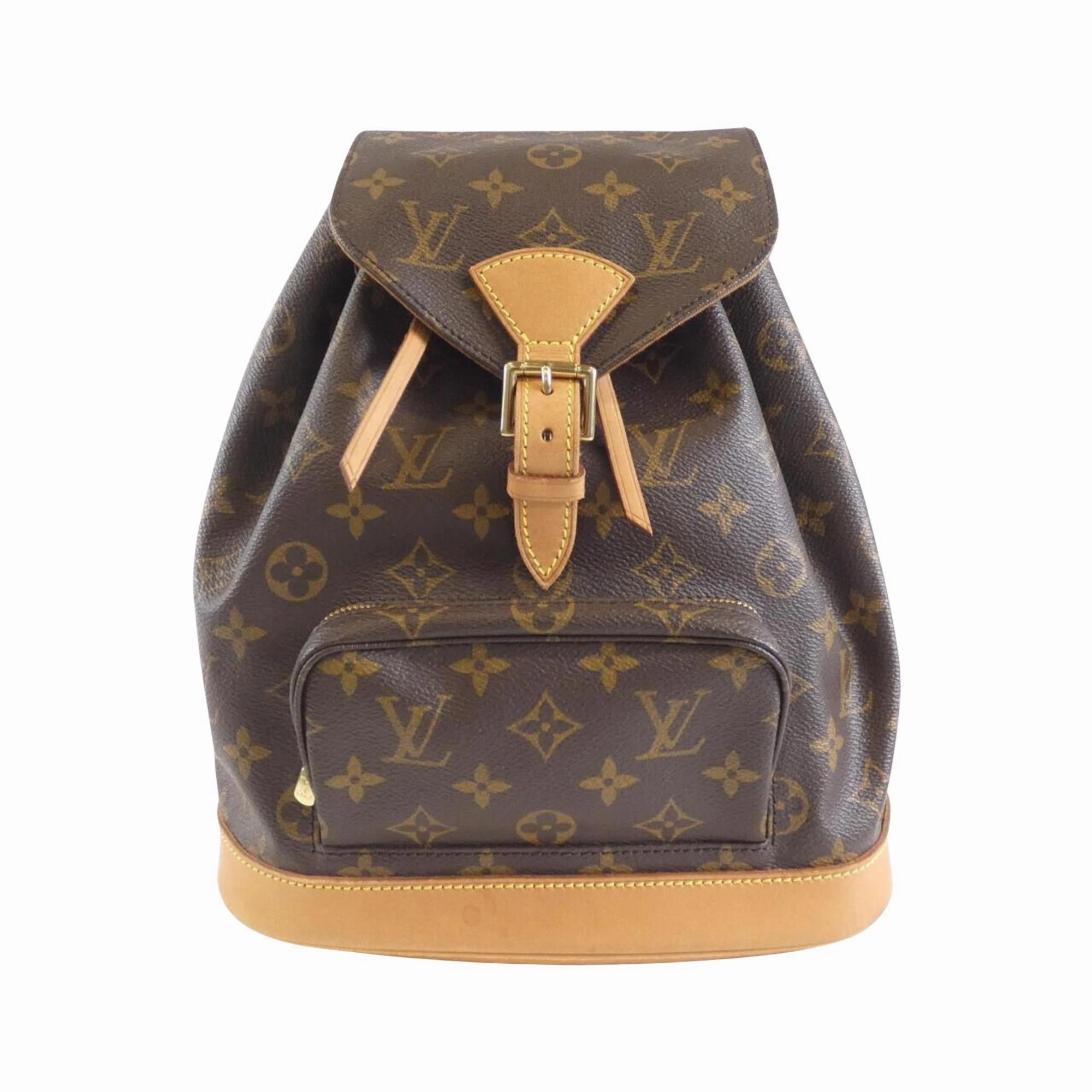Louis Vuitton Montsouris Mm Canvas Backpack Bag (Pre-Owned)
