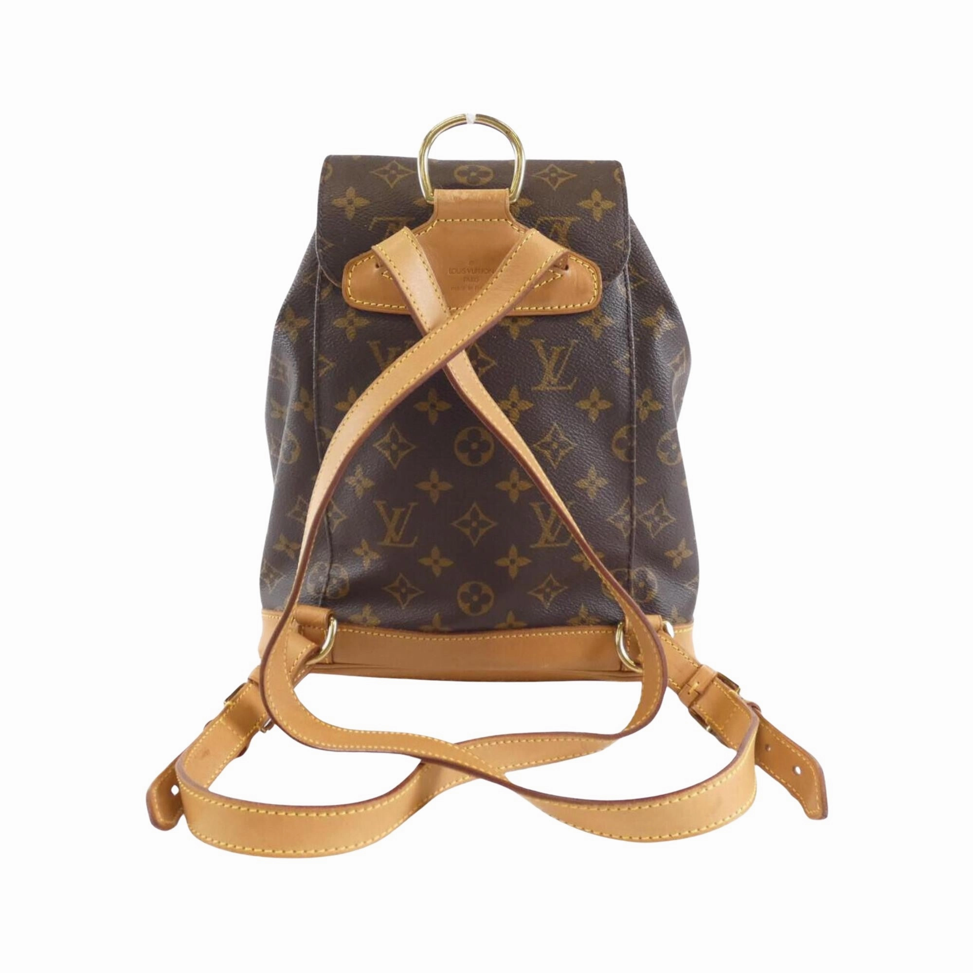 Louis Vuitton Montsouris Mm Canvas Backpack Bag (Pre-Owned)