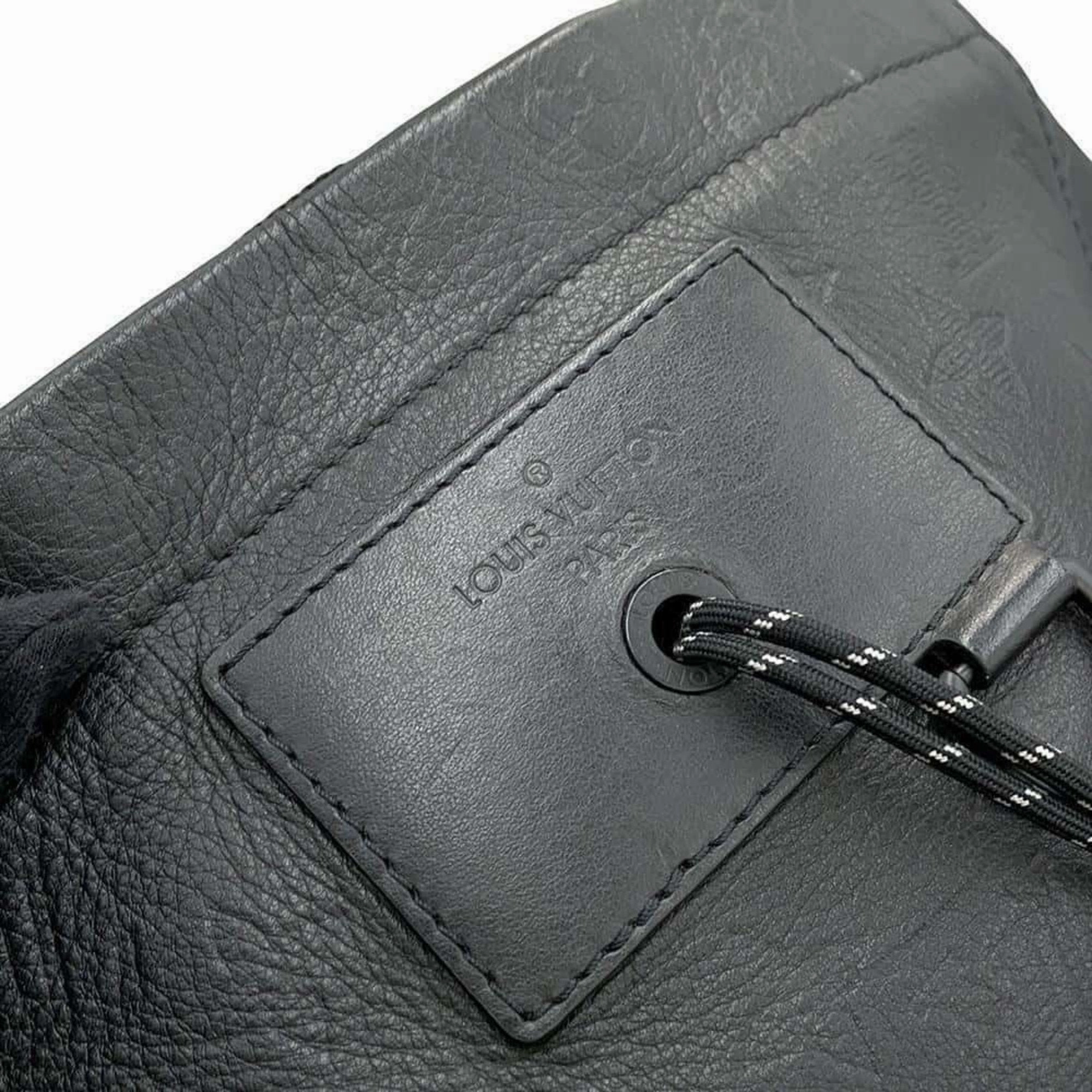 Louis Vuitton Noir Monogram Shadow Backpack (Pre-Owned)