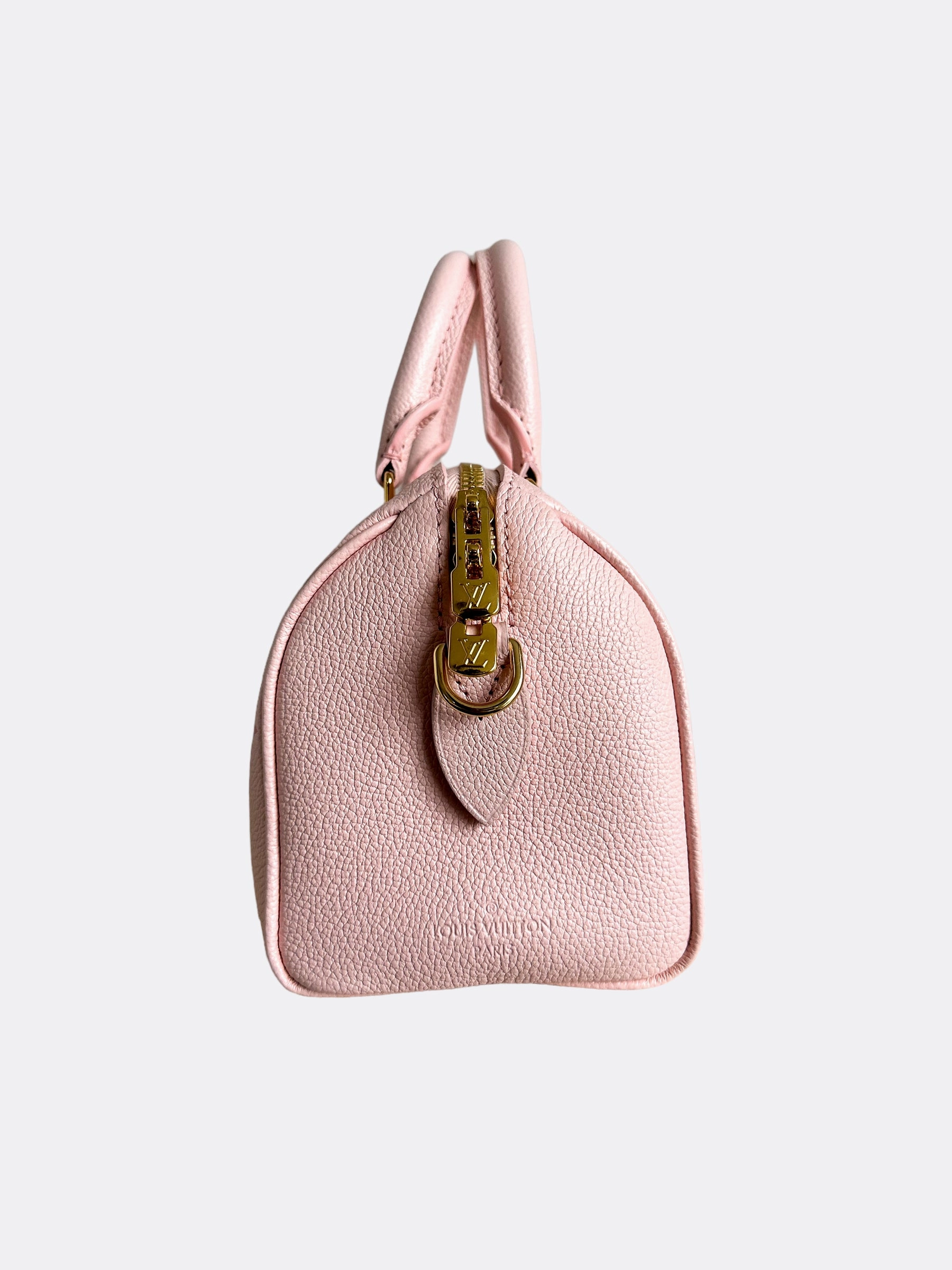 Louis Vuitton Pink Monogram Empreinte Speedy 20