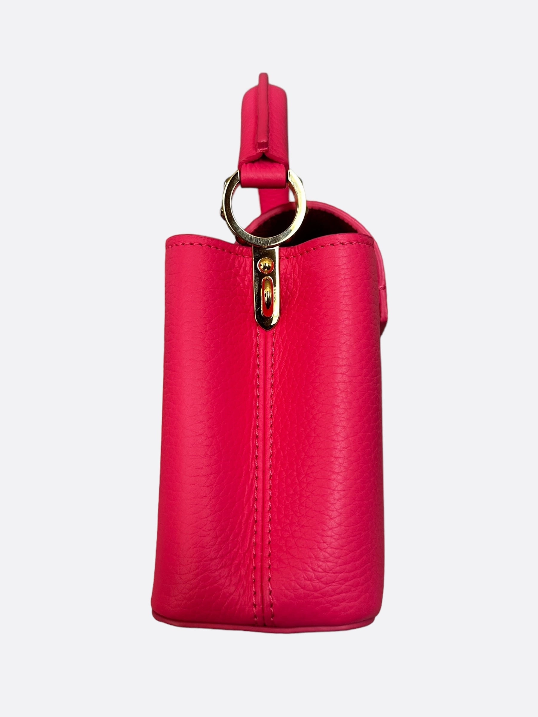 Louis Vuitton Pink Taurillon Capucines BB