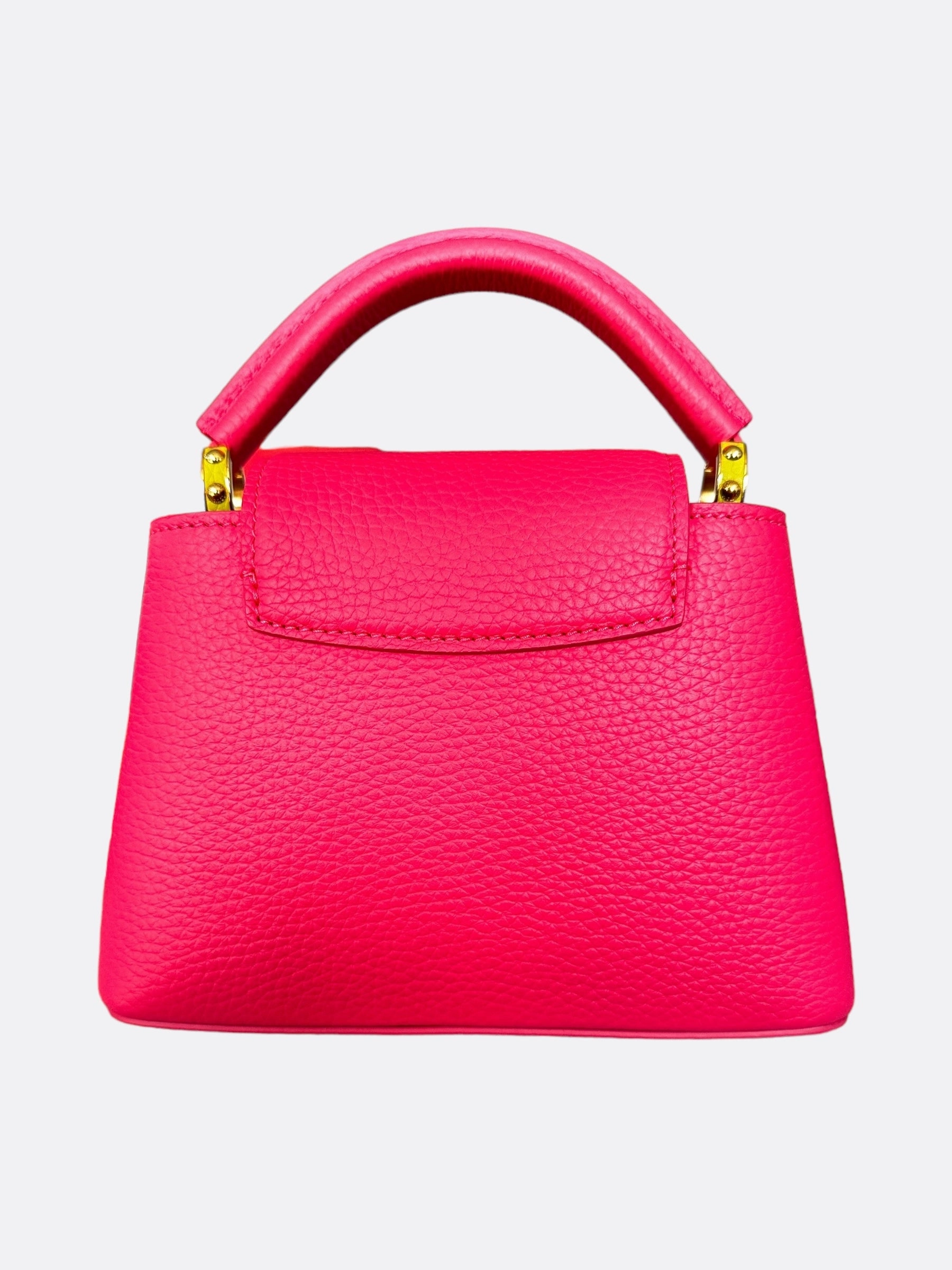 Louis Vuitton Pink Taurillon Capucines BB