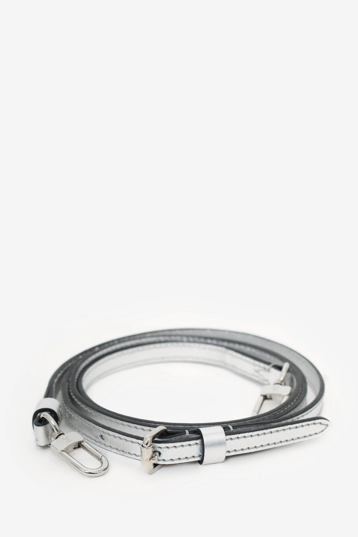 Louis Vuitton Silver Metallic Epi Petite Boite Chapeau with Strap