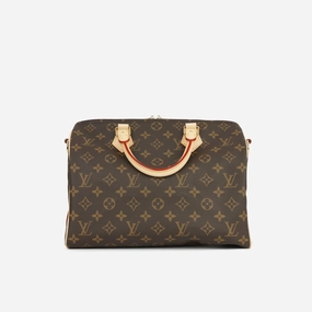 Louis Vuitton Speedy 30 Bandouliere Monogram Canvas GHW