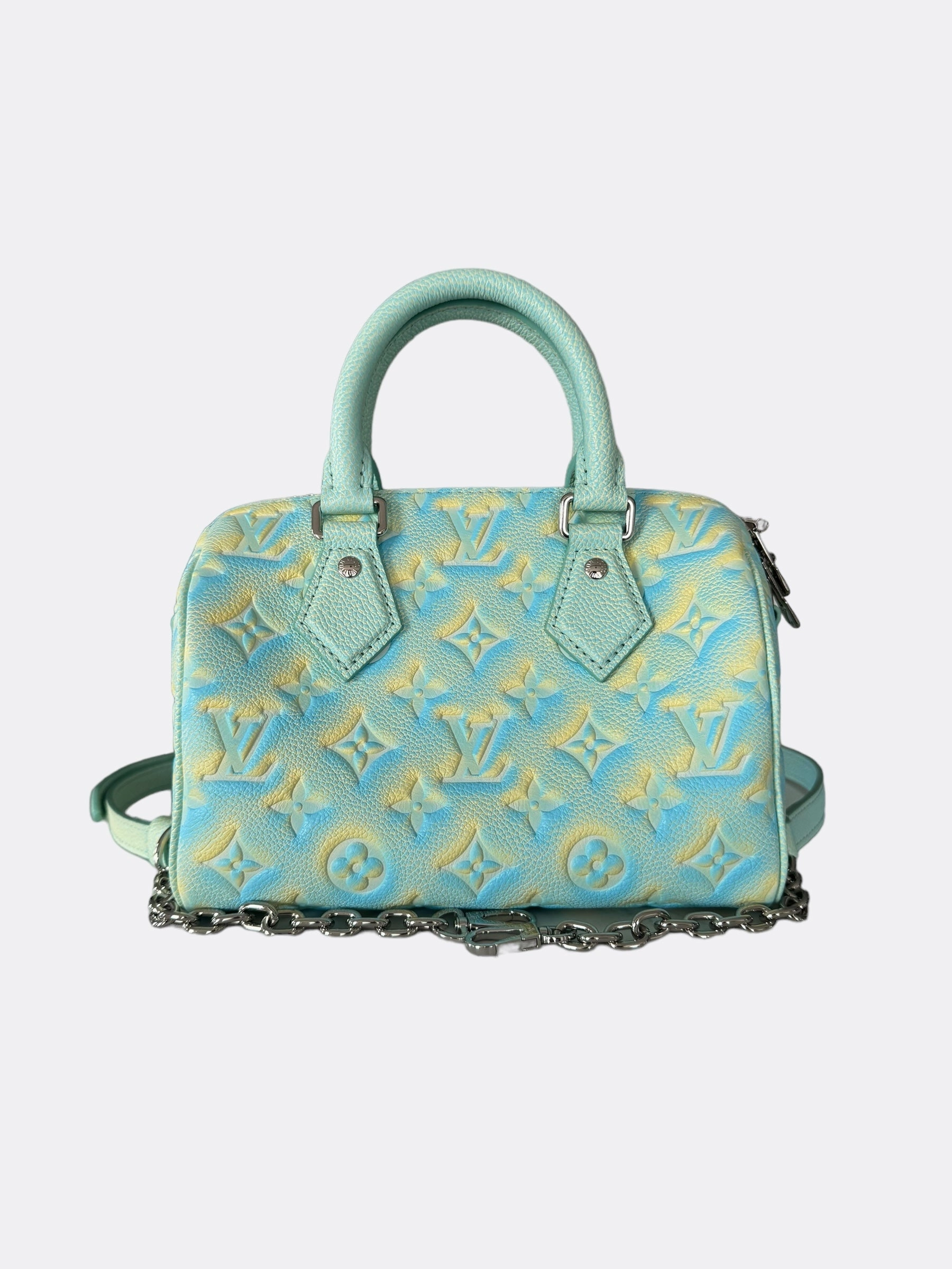 Louis Vuitton Stardust Green Empreinte Monogram Speedy 20