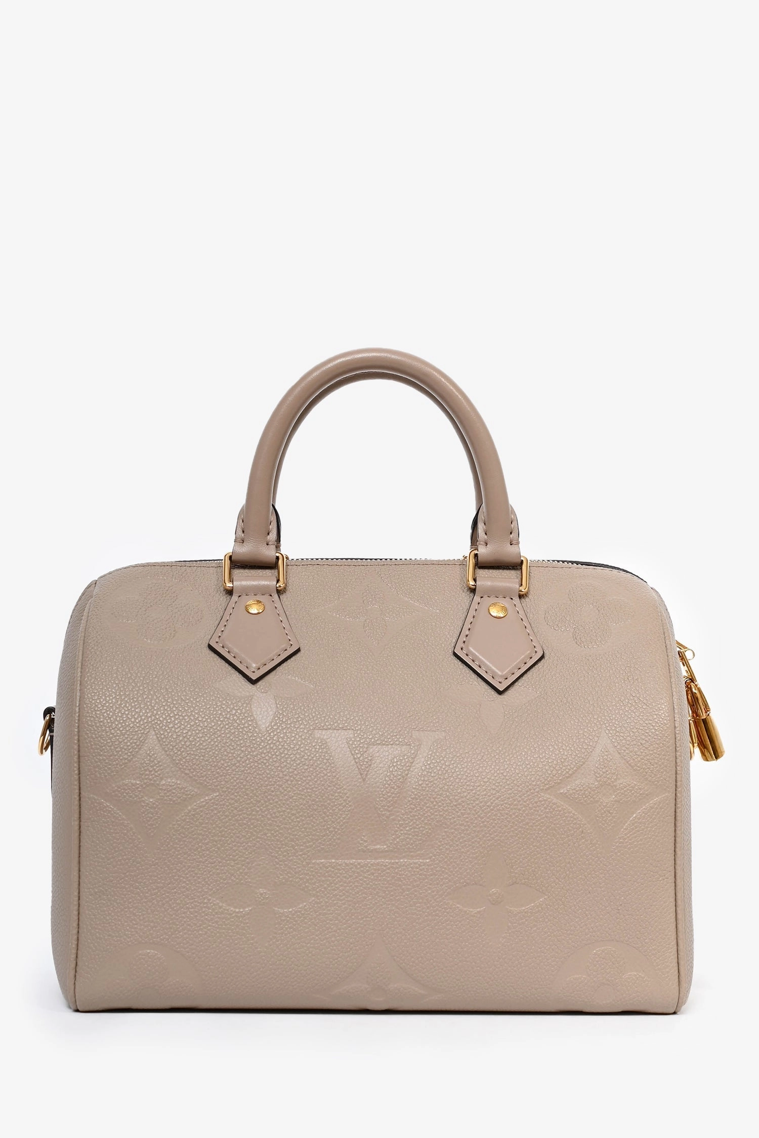 Louis Vuitton Taupe Empreinte Speedy Bandoulire 25 Top Handle