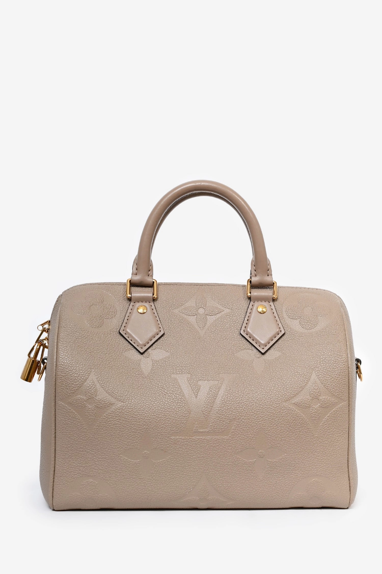 Louis Vuitton Taupe Empreinte Speedy Bandoulire 25 Top Handle