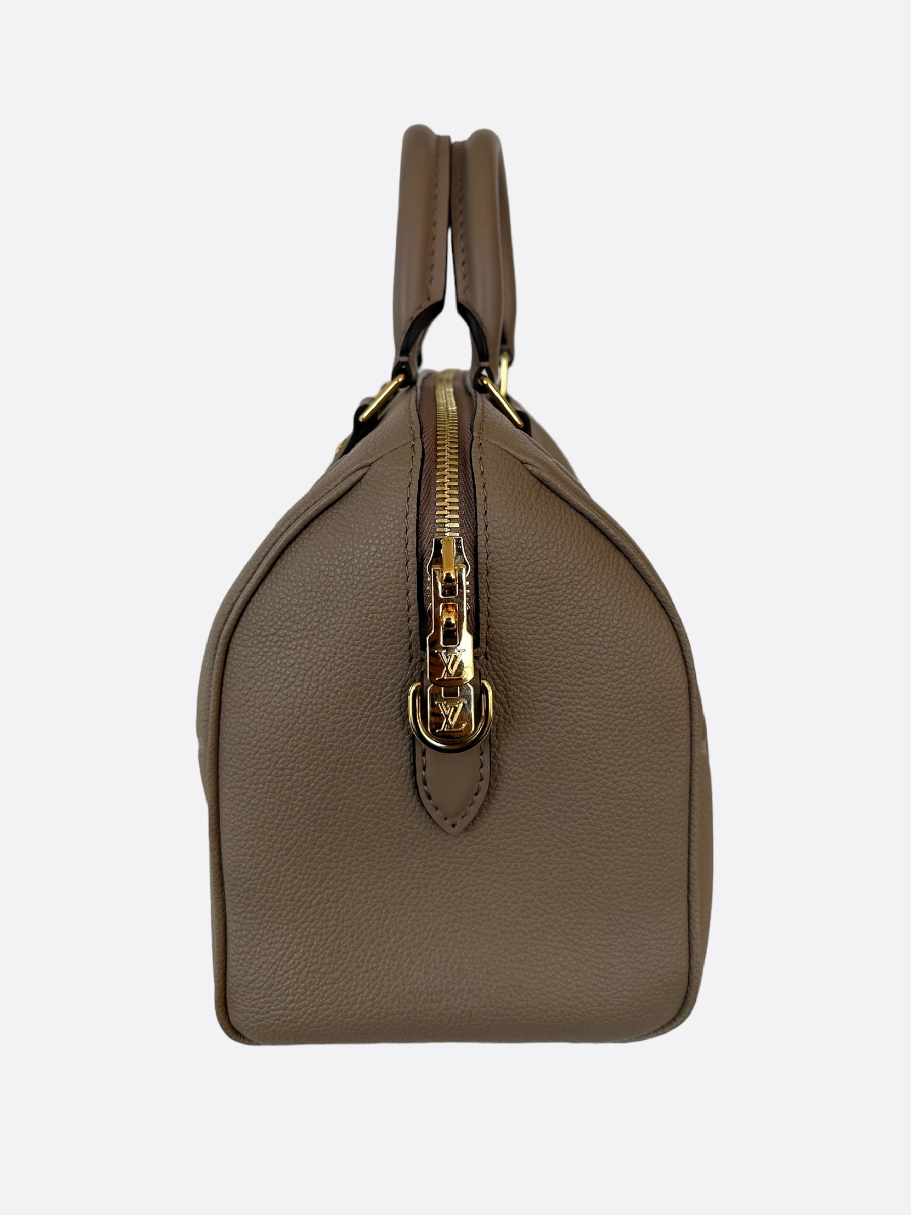 Louis Vuitton Turtledove Monogram Empreinte Speedy 25
