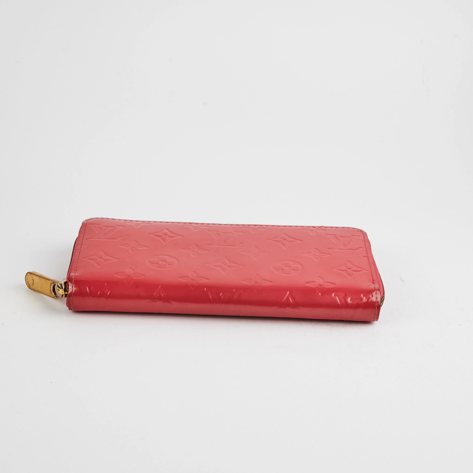 Louis Vuitton Vernis Pink Long Zippy Wallet
