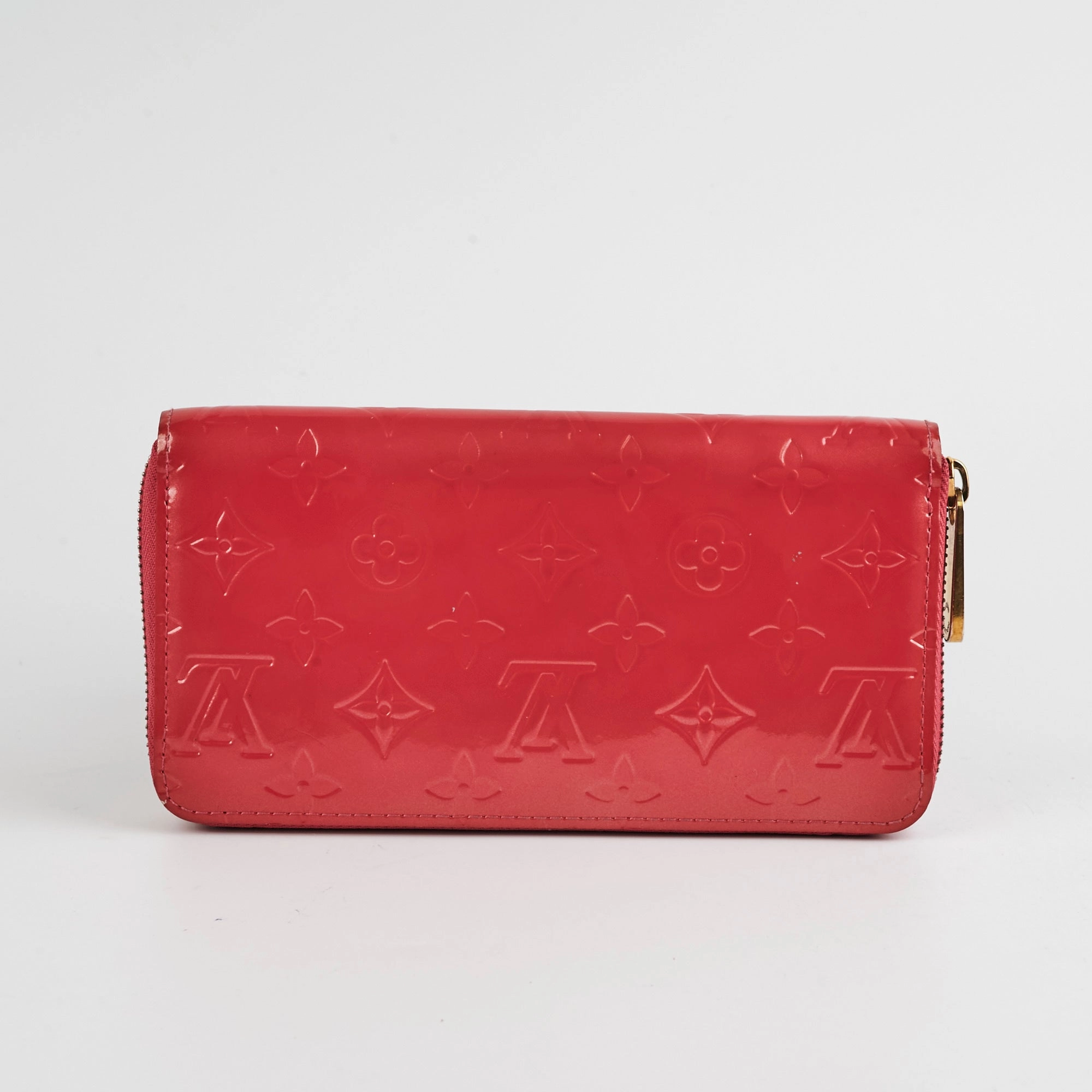 Louis Vuitton Vernis Pink Long Zippy Wallet