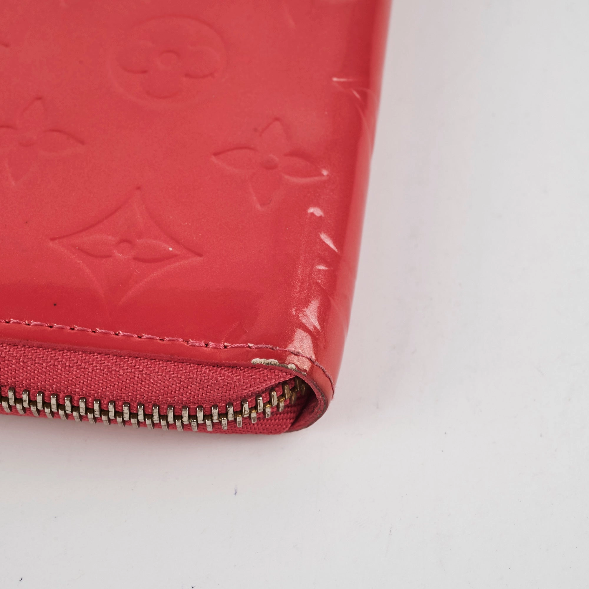 Louis Vuitton Vernis Pink Long Zippy Wallet