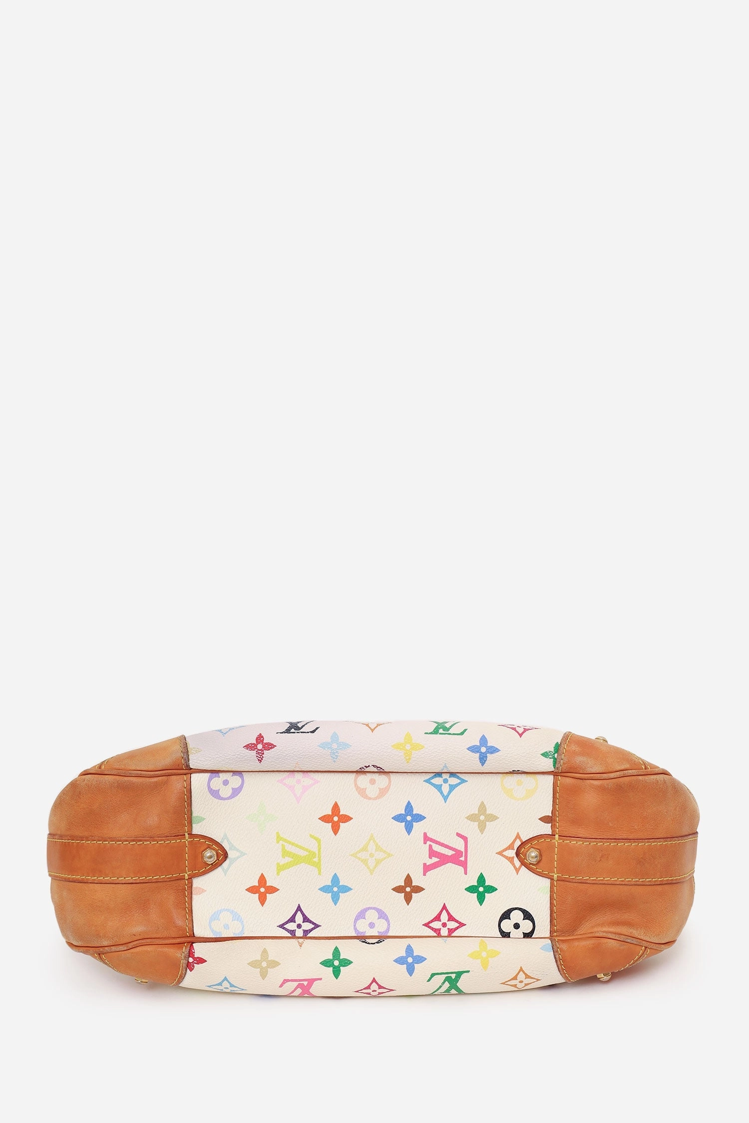 Louis Vuitton x Takashi Murakami 2009 White/Multicolour Greta Shoulder Bag
