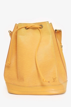 Louis Vuitton Yellow Epi Leather Noe Tassil Bucket Bag