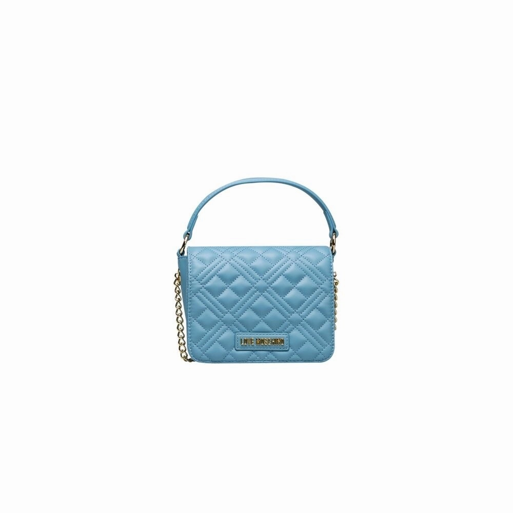 Love Moschino Light Blue Polyethylene Women Women's Handbag