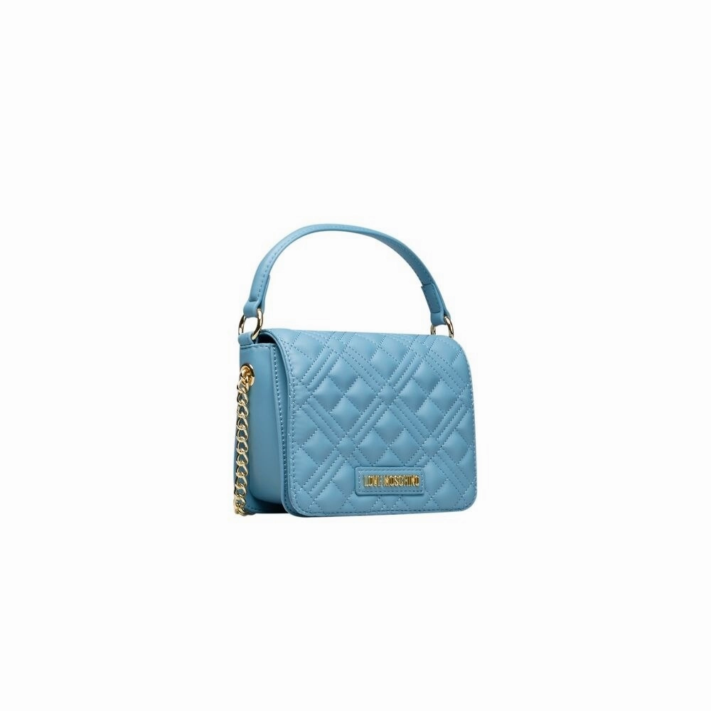 Love Moschino Light Blue Polyethylene Women Women's Handbag