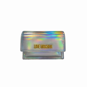 Love Moschino Silver Polyethylene Women Crossbody Bag