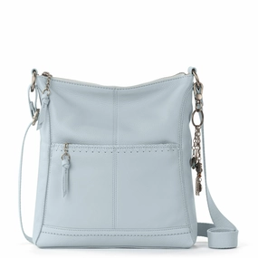 Lucia Crossbody - Leather - Ice Blue Stitch