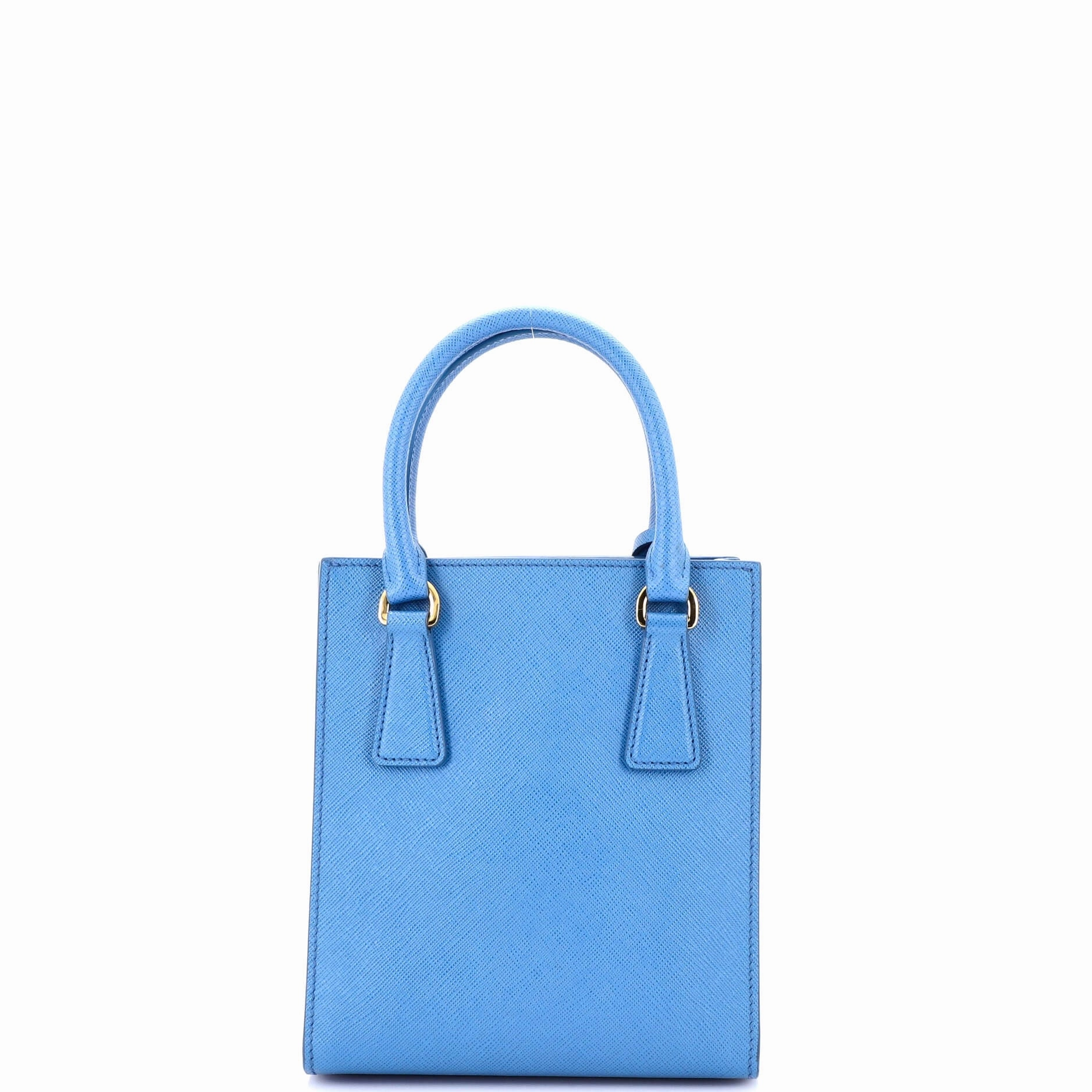 Lux Convertible Shopper Tote Saffiano Leather Mini