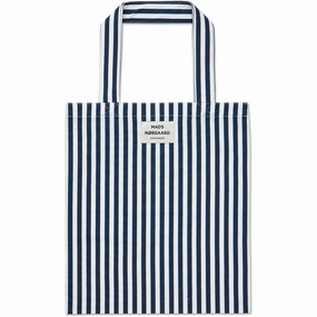 Mads Nrgaard Sacky Atoma Bag White Alyssum/Saragasso Sea