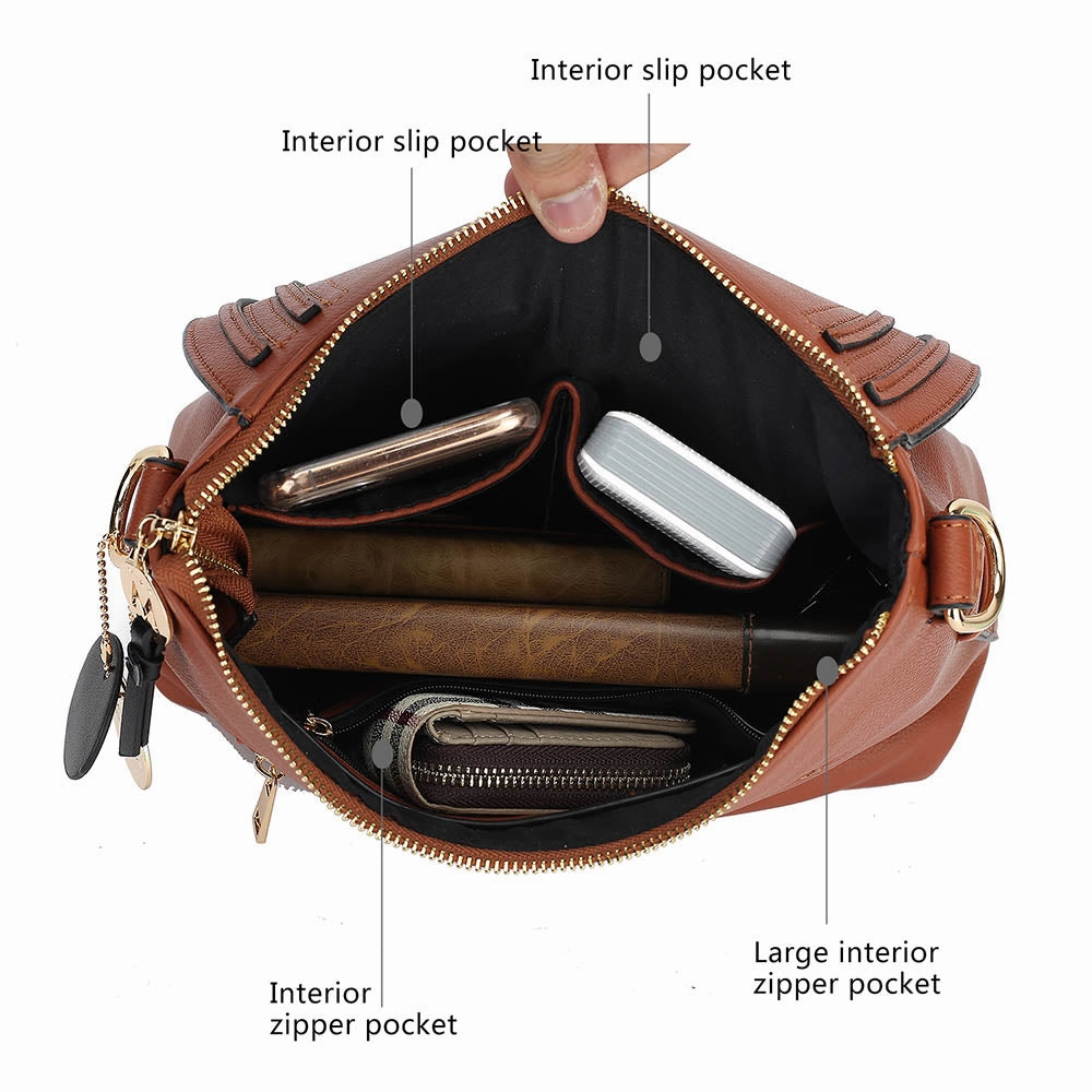 Maggie Vegan Leather Crossbody Handbag