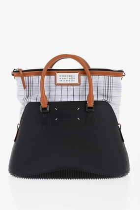 Maison Margiela Mm11 Rubber Hand Bag With Leather Trims