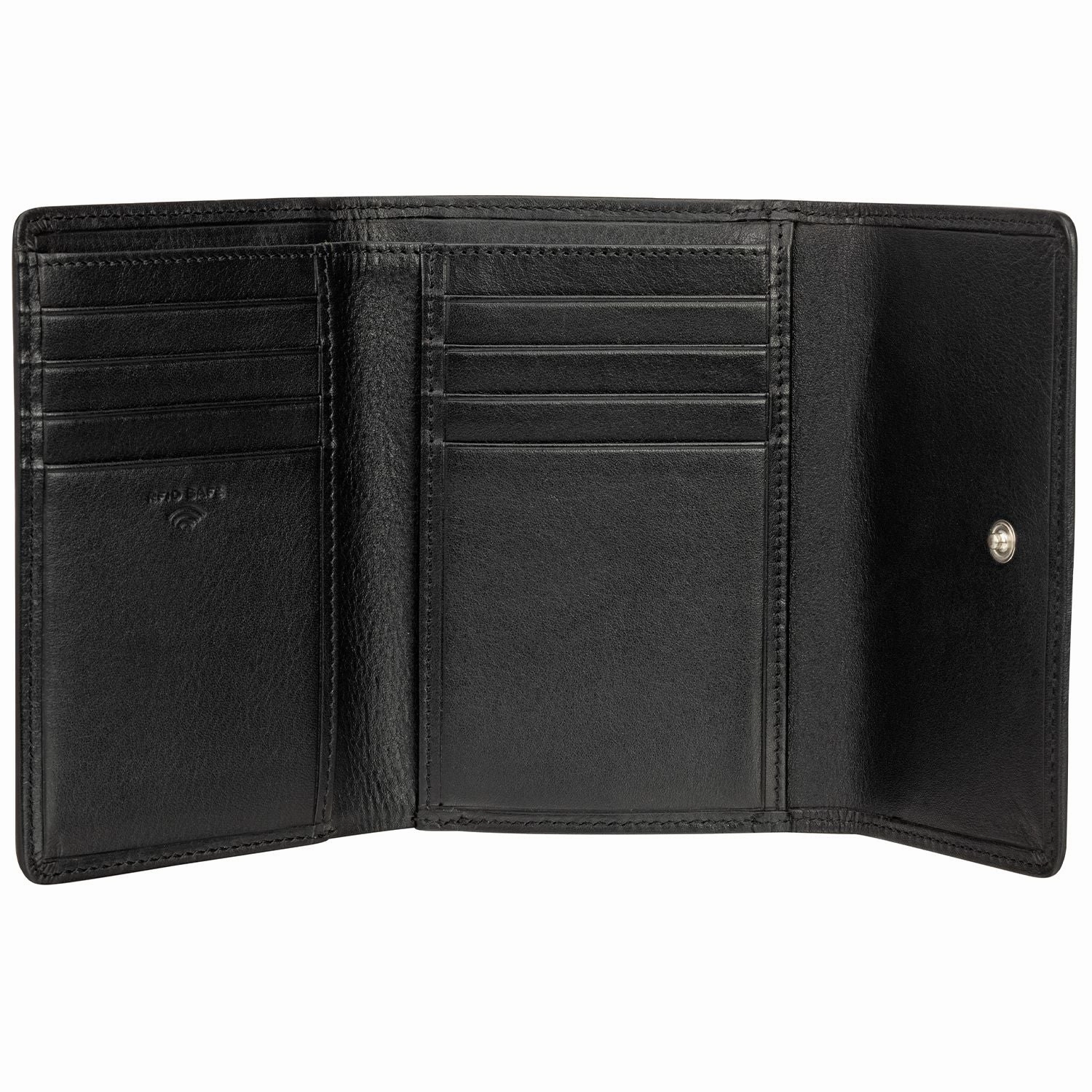 Mancini BASKET WEAVE RFID Secure Medium Clutch Wallet
