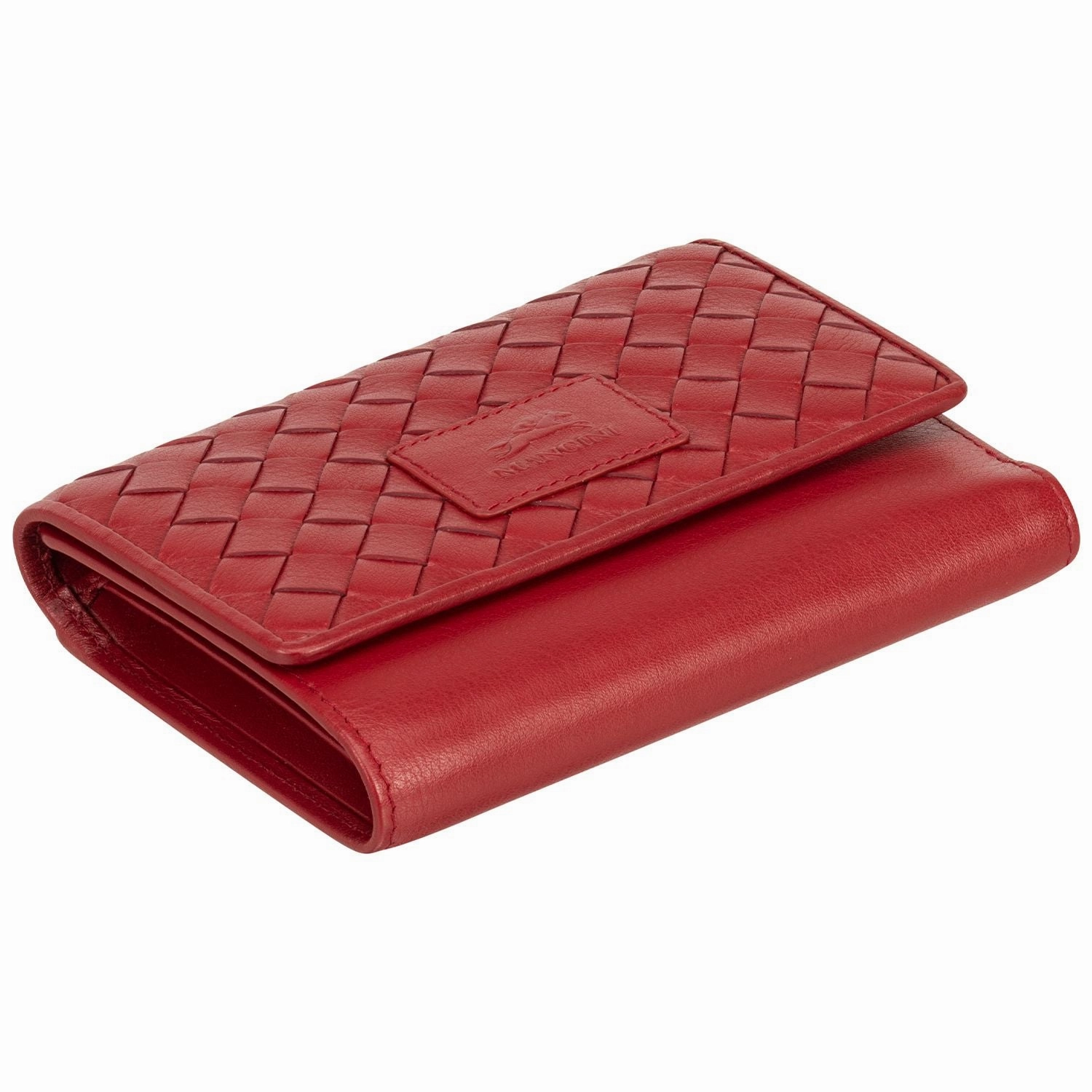 Mancini BASKET WEAVE RFID Secure Medium Clutch Wallet