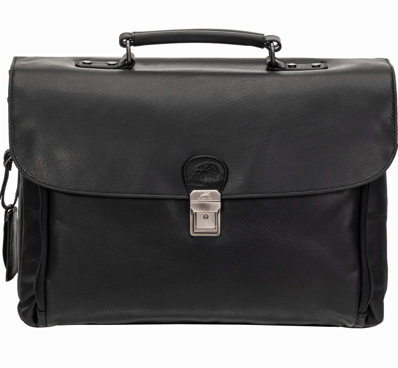 Mancini Buffalo Buffalo Double Compartment Briefcase for 15.6 Laptop