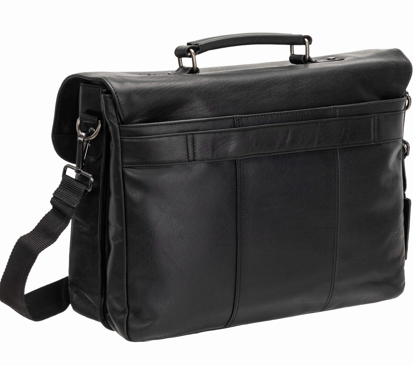Mancini Buffalo Buffalo Double Compartment Briefcase for 15.6 Laptop