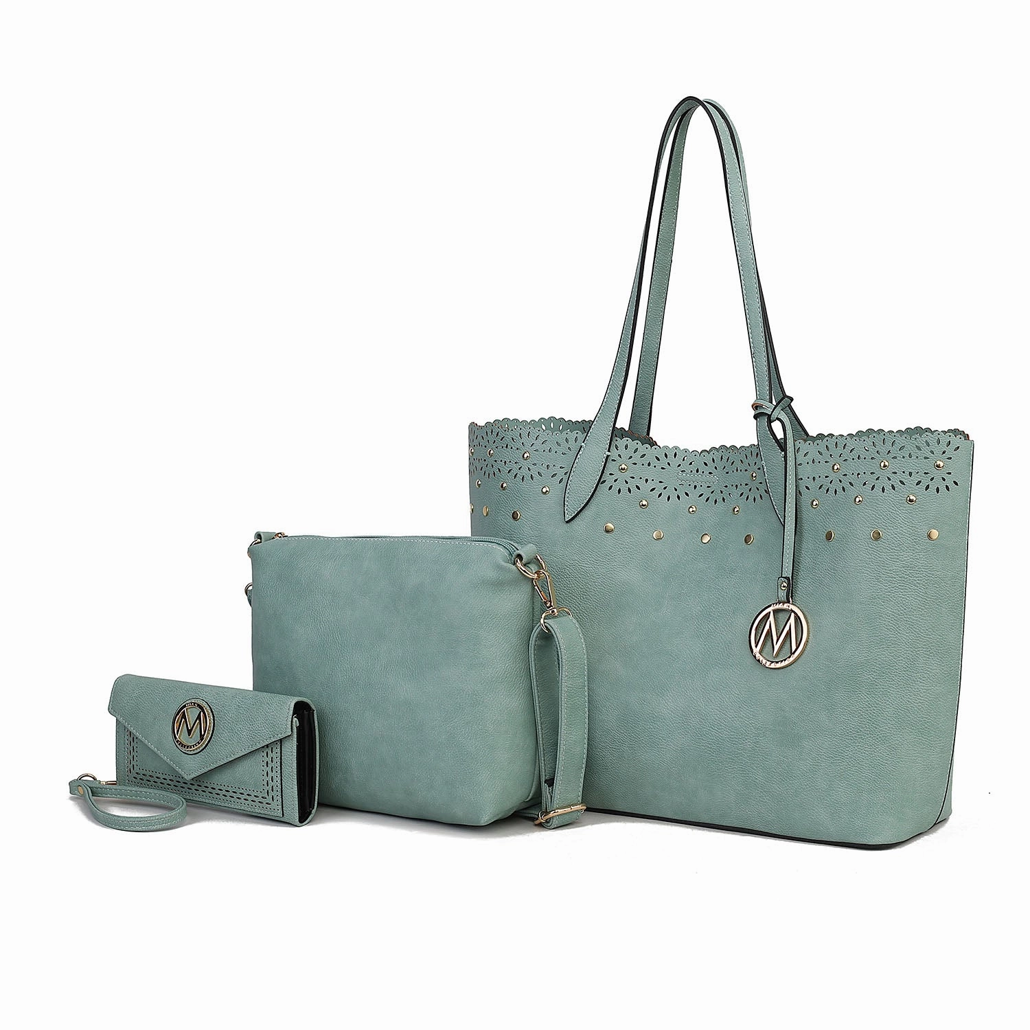 Mariahna 3-Piece Set  Shopper Tote Bag, Crossbody Purse, and Matching Wallet for Women Set by Mia K