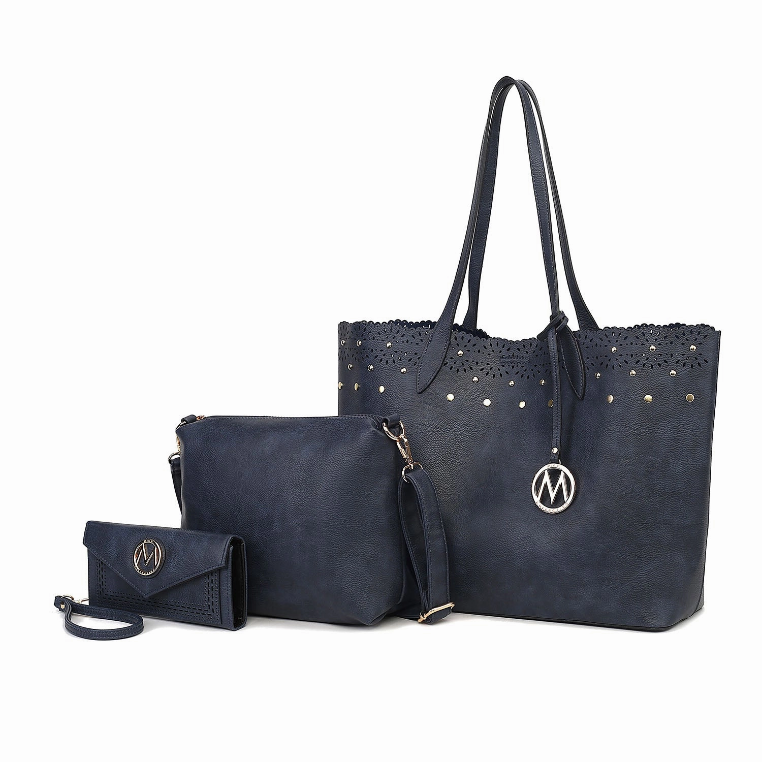 Mariahna 3-Piece Set  Shopper Tote Bag, Crossbody Purse, and Matching Wallet for Women Set by Mia K