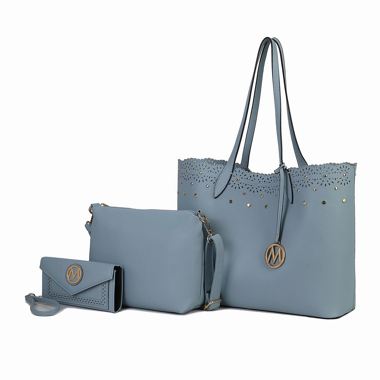 Mariahna 3-Piece Set  Shopper Tote Bag, Crossbody Purse, and Matching Wallet for Women Set by Mia K