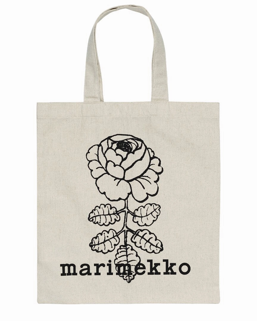 Marimekko Vankka Vihkiruusu Placement Shopper Tote