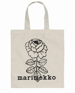 Marimekko Vankka Vihkiruusu Placement Shopper Tote