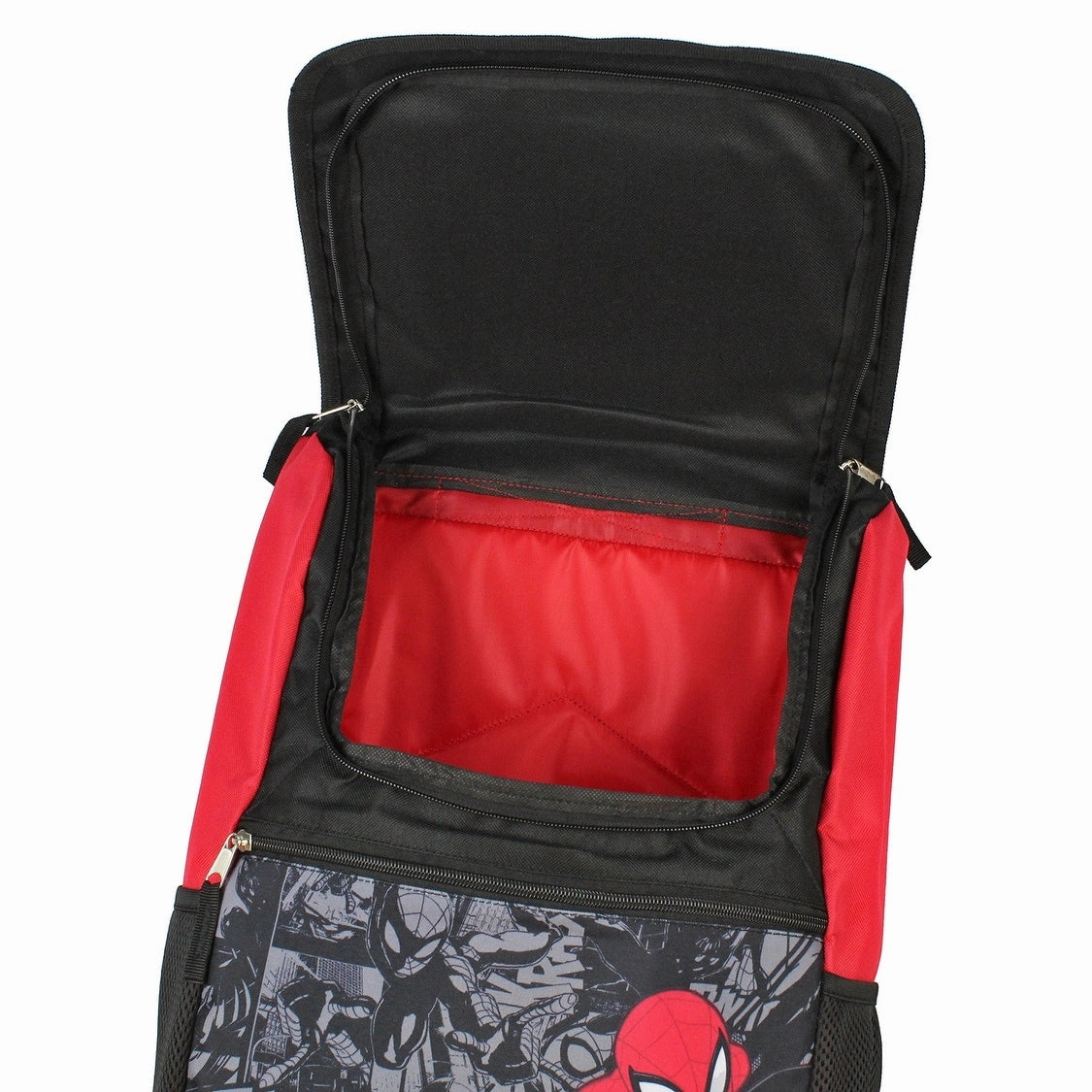 Marvel Spiderman Backpack Front Flap Compartment Travel Laptop Backpack With 3D Molded Marvel Logo